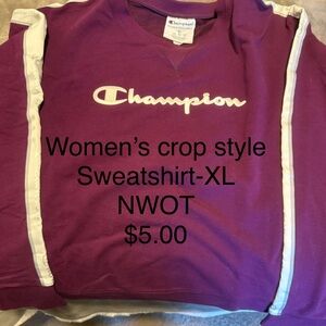 Champion Women's Crew Neck Purple Sweater